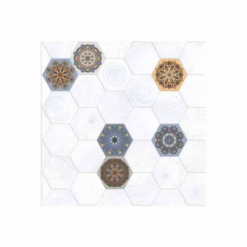 600x600mm Soft Light Fine Carved Glaze 3D Digital Inkjet Antique Tile  Porcelain Non Slip  Floor Tiles