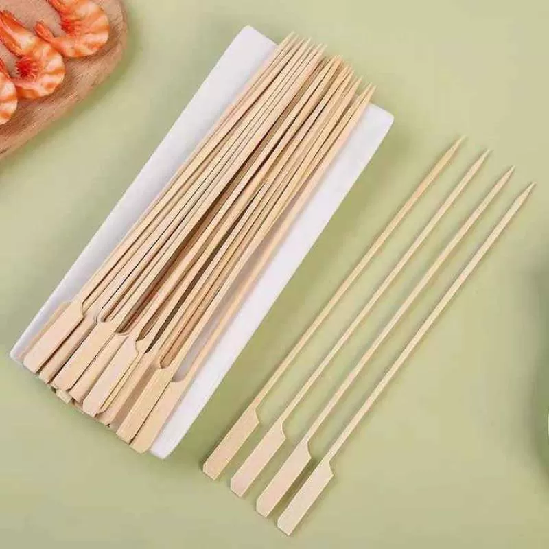 Barbecue Bamboo Sticks for Barbecue Large Paddle Teppo BBQ Wood Stick Skewer