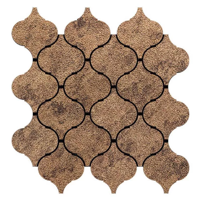 Classics Lantern Design Peel and Stick Home Decoration Kitchen Bathroom Living Room Brown Mosaic