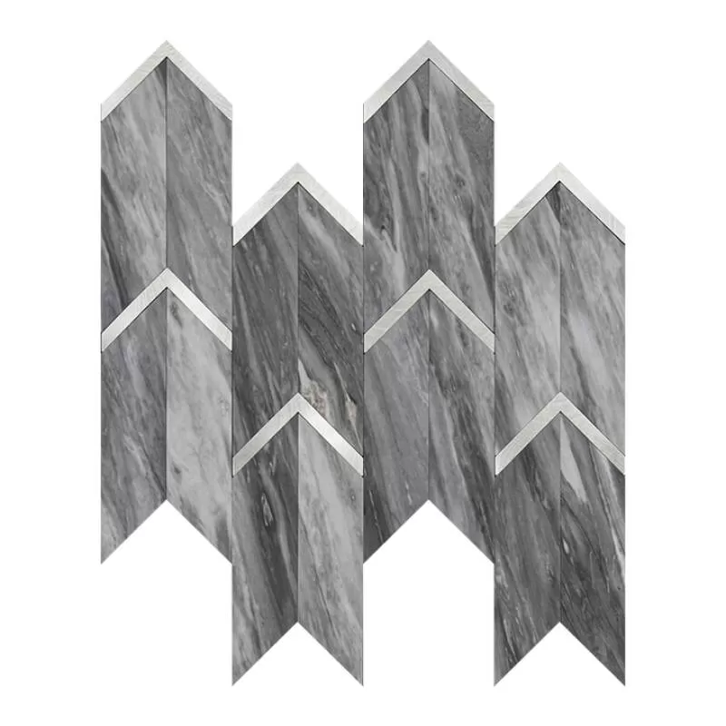 Factory Price Easy Diy Craft Self Adhesive Peel and Stick Backsplash Living Room Aluminium Mosaic