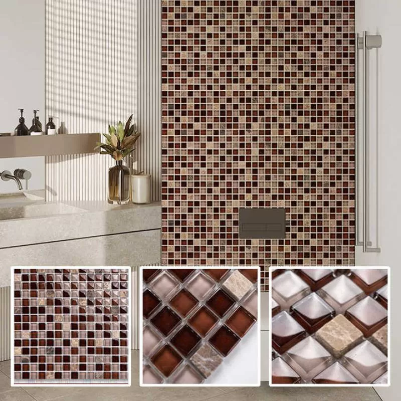 Easy Installation Mix Color Swimming Pool Floor Crystal Glass Mosaic Use for Wall Backsplash Bath Room Wall