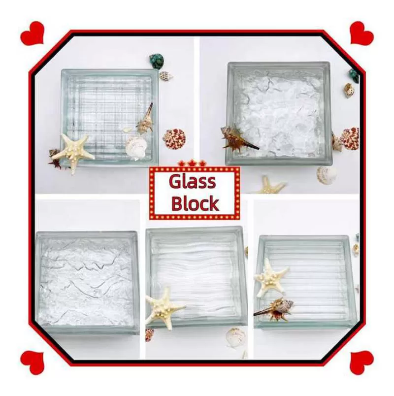 Factory Glass Block Custom Sized Clear Glass Block Glass Bricks Blocks for Wall for Hotel Living Room Bathroom Partition Wall
