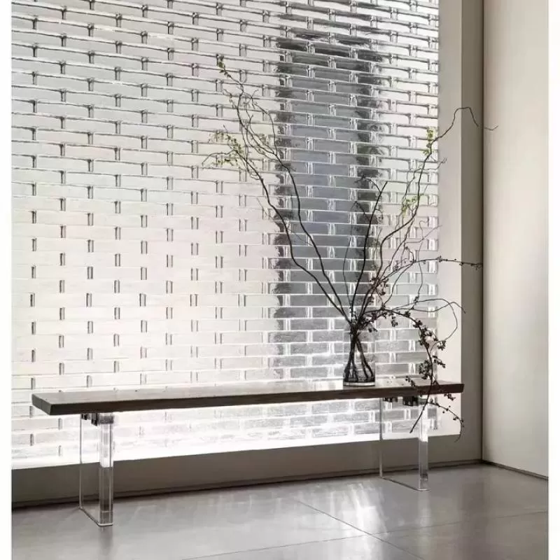 Simple Creative Architectural Decorative Glass Block Multiple Patterns Clear Fire Rated Crystal Glass Bricks