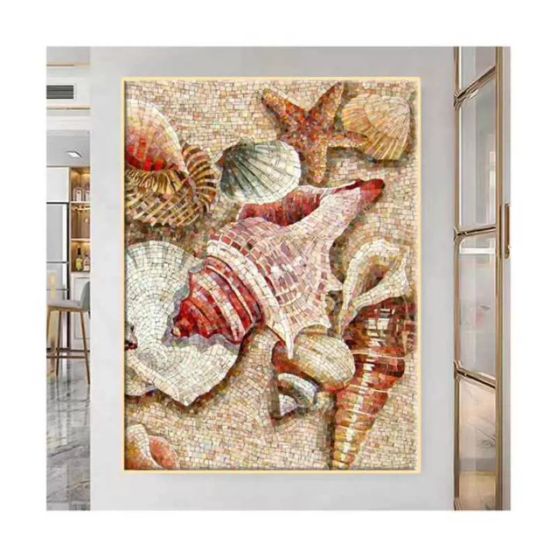Modern Pink Conch Mosaic Decor Mural Wall Tile Wholesale Mosaic Tiles for Wall Decoration Bathroom