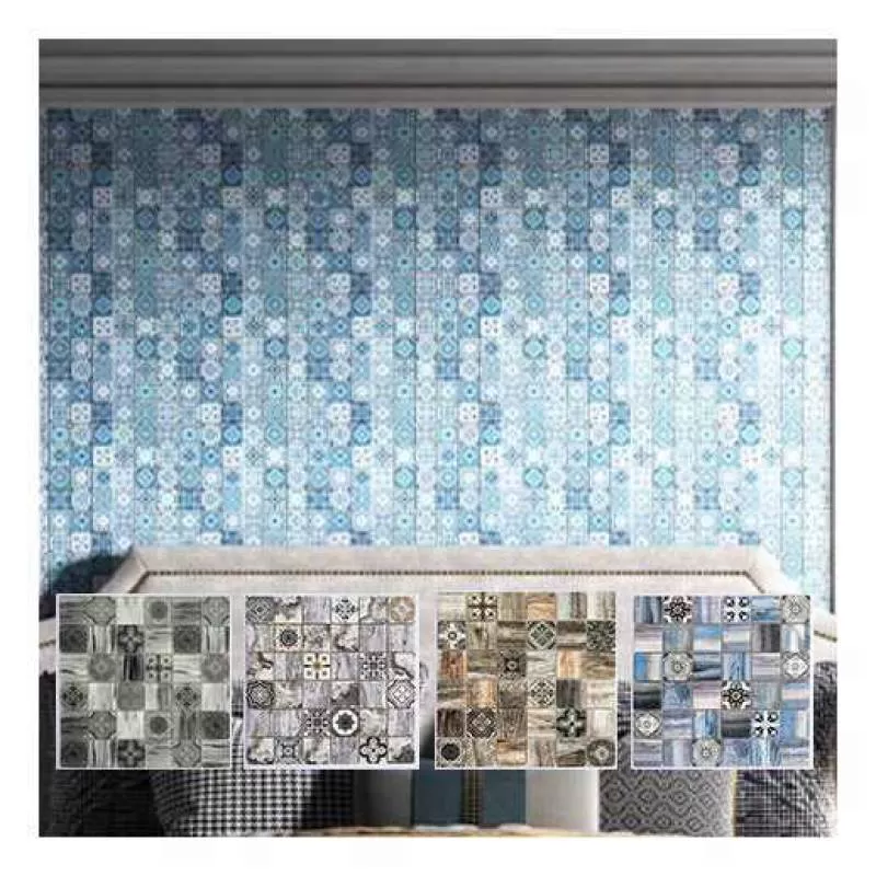 Vintage Mixed Color  Minisize Flower Inkject Shape Glass Mosaic Tile Bathroom Wall Kitchen Backsplash