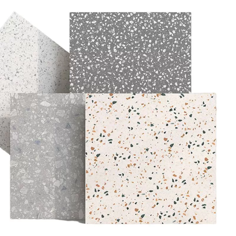 Modern 600x600 Ceramic Tiles Terrazzo Design Anti-Slip Floor and Kitchen Wall Tiles for Living Room and Bathroom