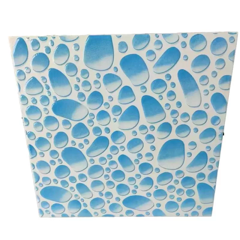 300X300 Crystal Brick Small Water Drop Pebble for Outdoor Villa Balcony Bathroom Wear-Resistant Non-Slip for Stairs Ceiling
