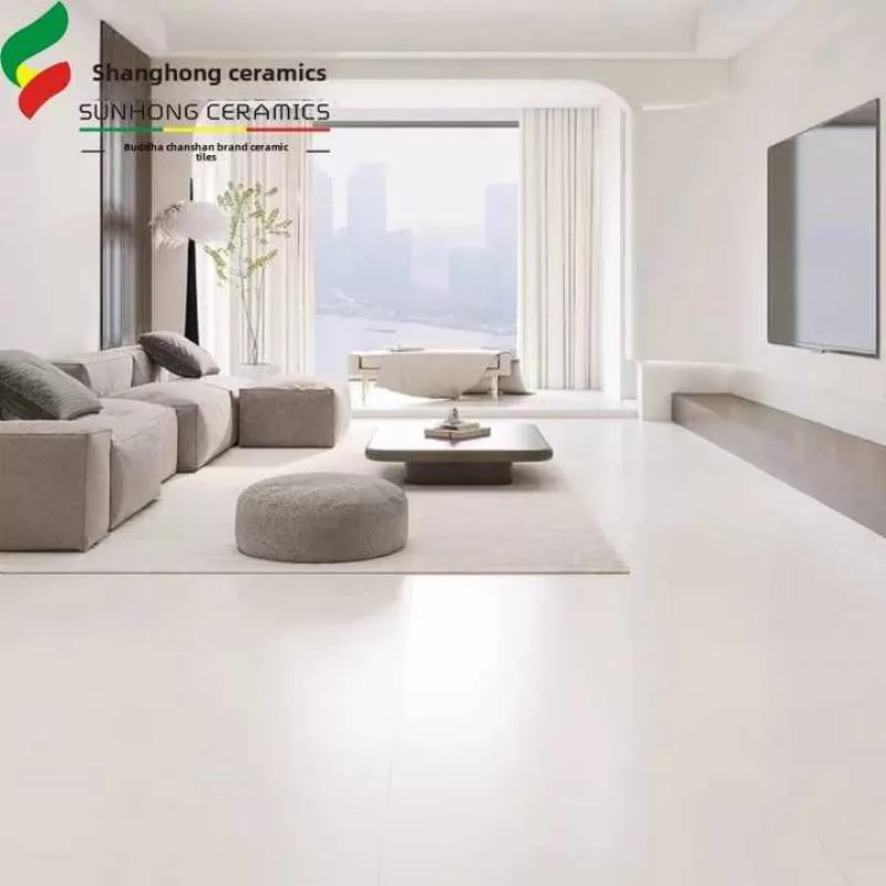 Factory Direct Foshan Super White Base Velvet Ceramic Tiles 600X1200 - Ideal Cream-Colored Floor Tiles for Kitchen and Bathroom