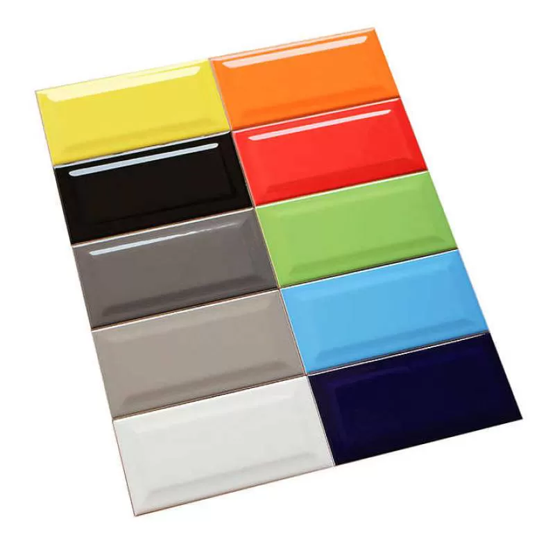 Nordic Subway Brick Restaurant Kitchen Wall 100X200 Bread Brick Bevel Tile 75X150  Vitrified Tiles Living Room