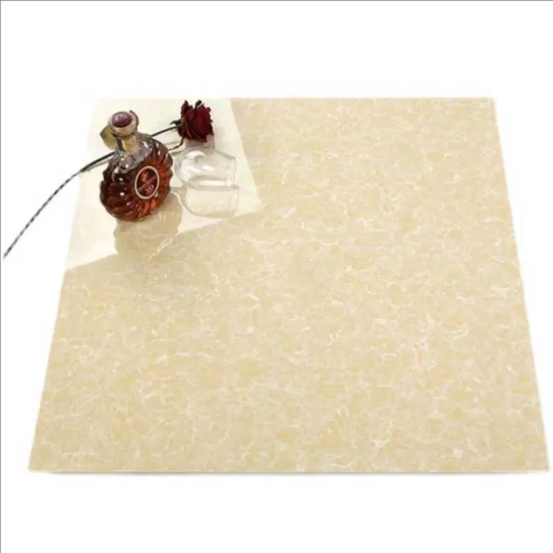 Simple Modern Polycrystalline Polished 800x 800 Solid Color Floor Tile 600x 600 Household Vitrified Wood Tile Hotels Firebrick