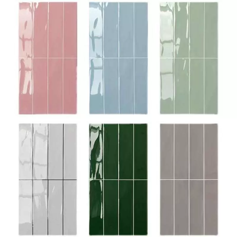 Nordic Modern Design 300*600 Porcelain Glitter Wall Tile Kitchen Bathroom Living Room Balcony Firebrick Home