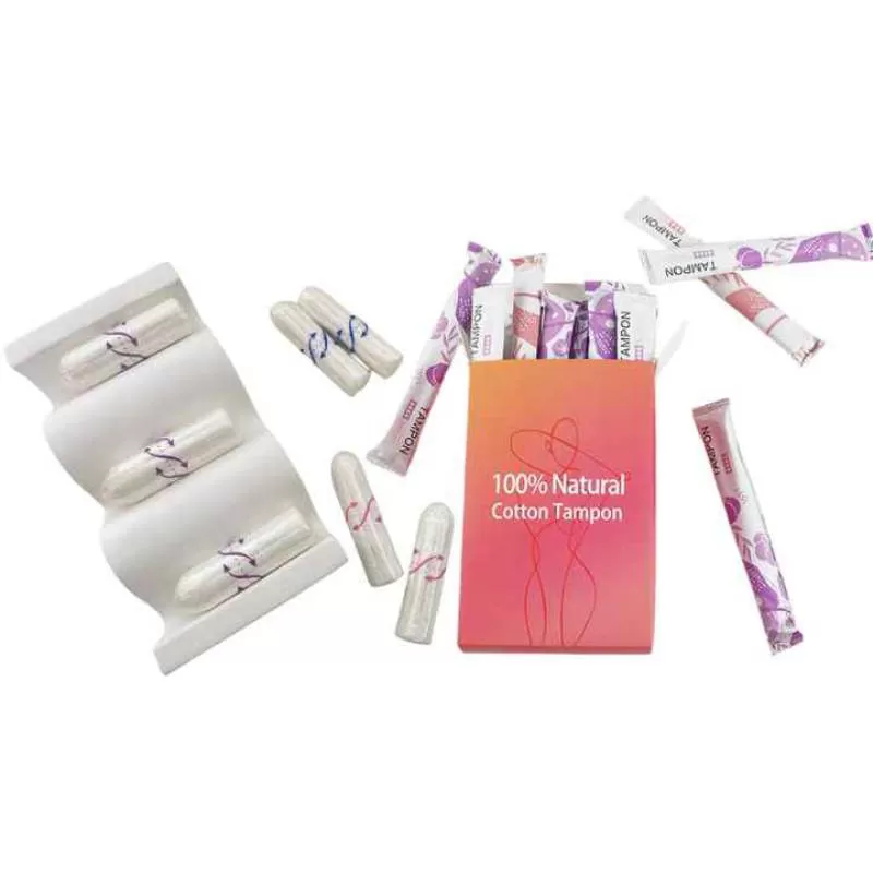 Super Bulk Tampons Biodegradable Organic Cotton Applicator Tampon