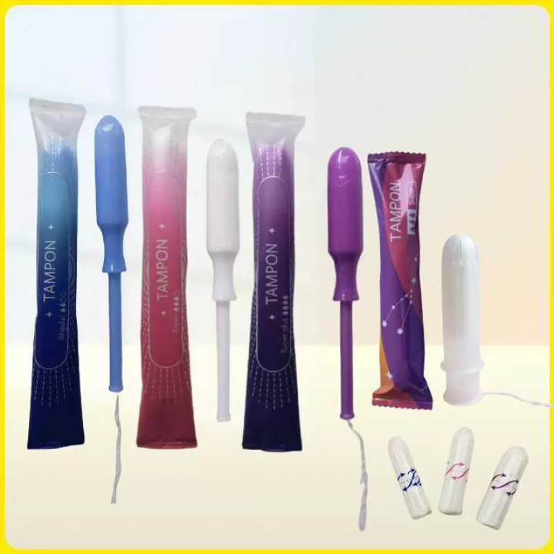 Customizable Menstrual Tampon Customizable 100% Cotton Vagina Catheter Tampon Applicator Tampons