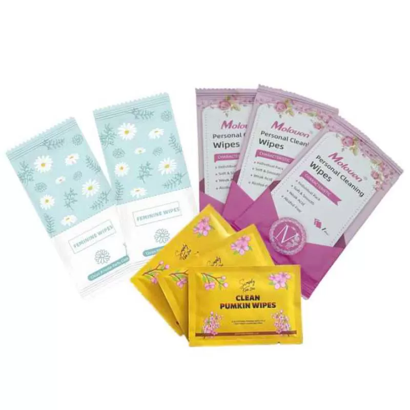Hot Selling Single WrappedHypoallergenic Feminine Care Intimate  Ph Balanced  Yoni Wet Wipe