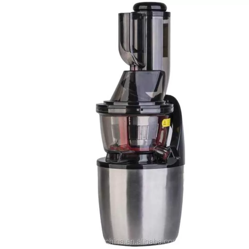 Stainless Steel Housing DC Motor Wide Chute Press Fruit Machine Carrot Ginger Electric Pomegranate Slow Juicer