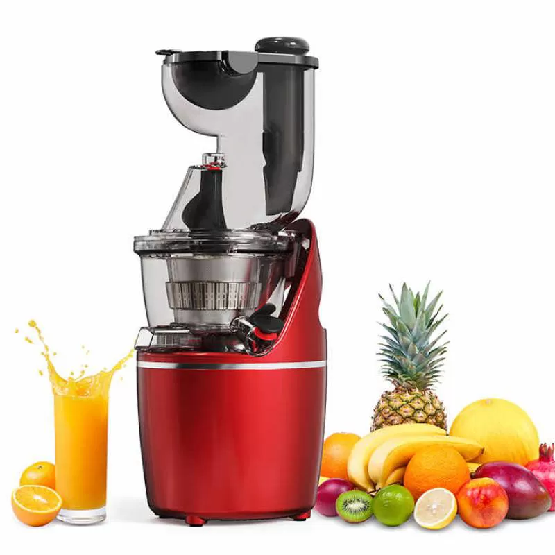 Multifunctional Slow Masticating Juicer Extractor Machine 82MM Lar Feed Chute 2 Filler Openings Cold Press Extra Wide Mouth