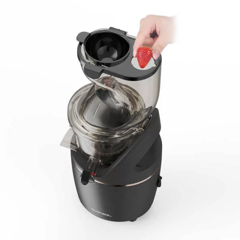 High-Yield 82mm Cold Press Slow Juicer Extractor Whole Fruit Automatic Multifunctional Slow Squeezing Wide Feed Chute Juicer