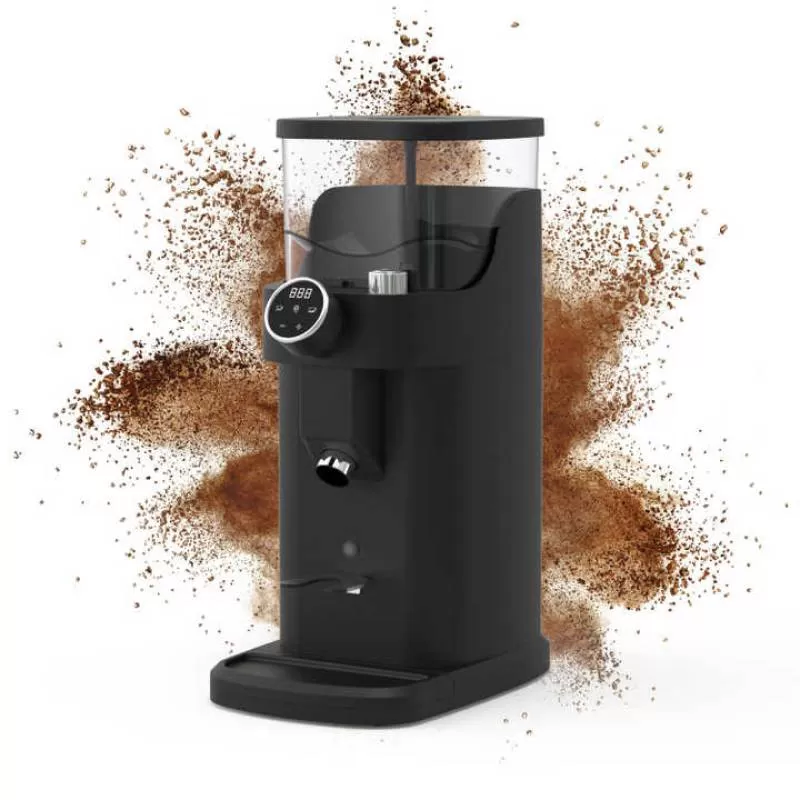Electric Heavy Duty Flat Burr Coffee Grinding Machine Professional Coffee Bean Grinder for Beans