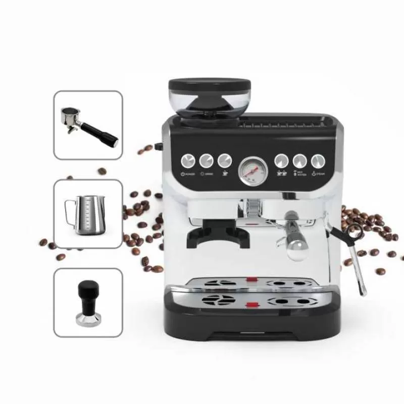 Office Use Big Professional Cafetera Cappuccino Espresso Coffee Making Machine with Coffee Bean tank
