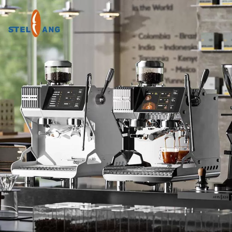 Restaurant Semi Automatic Professional Stainless Steel Full Commercial Espresso Coffee Maker for Business