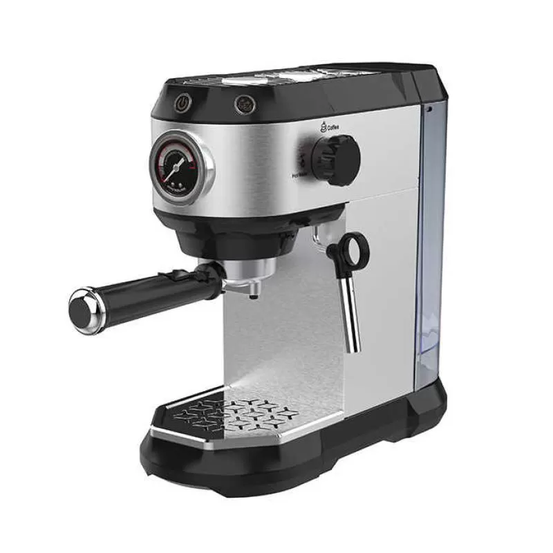 Italy Semi Auto Single Serve 3 in 1 Latte Cappuccino Espresso Coffee Machine with Brew Pressure Gauge