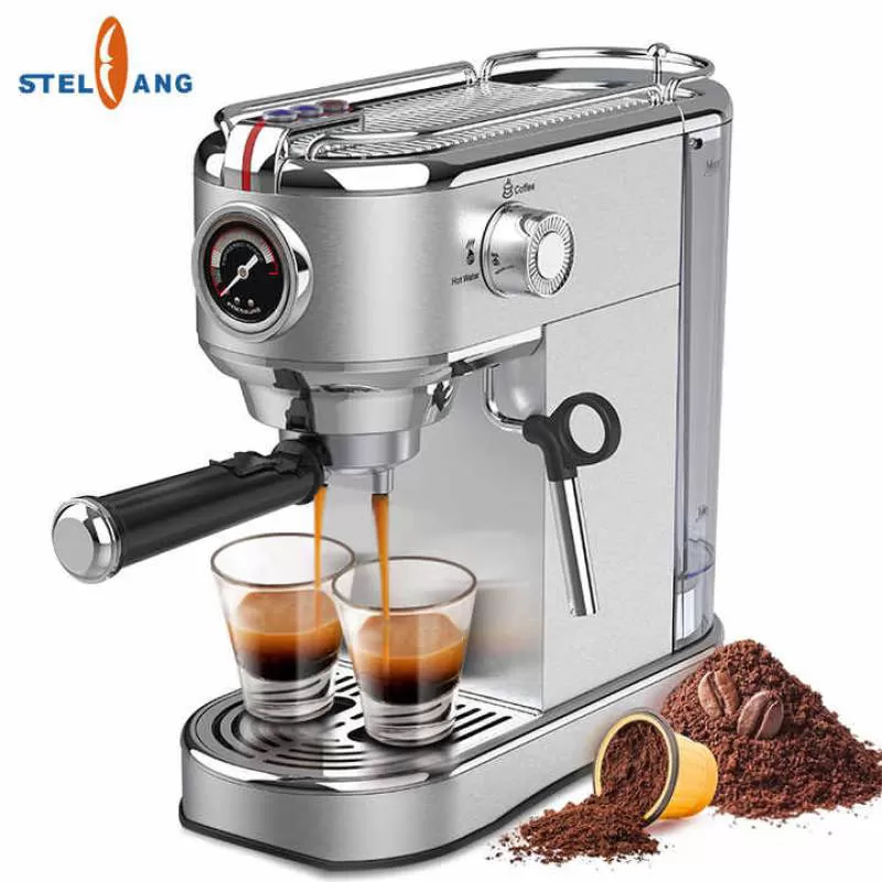 Custom logo Automatic 20 bar Coffee Brewing Machine Espresso Coffee Maker for Business