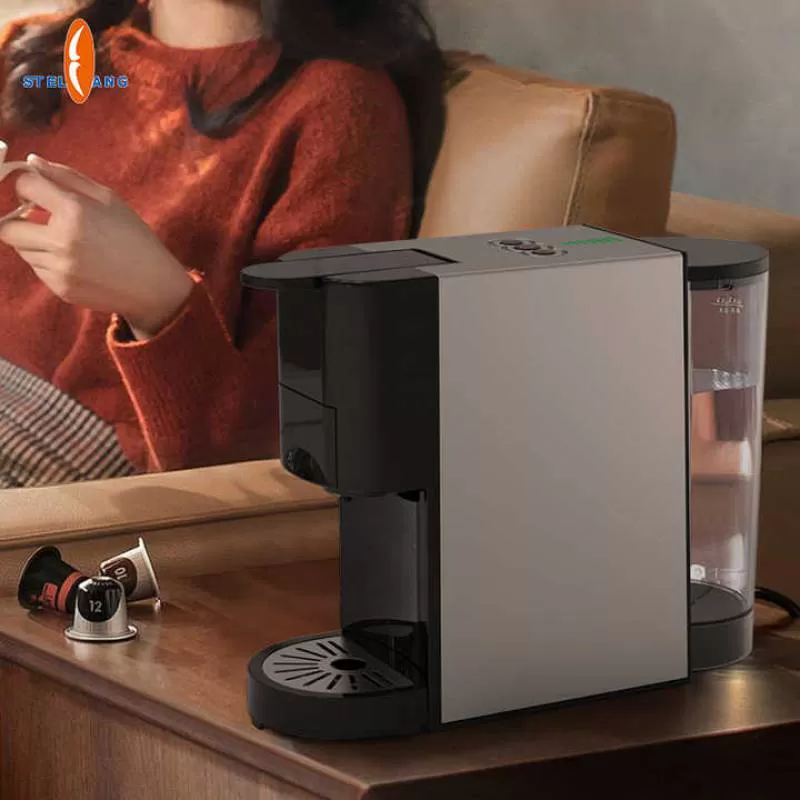 Home Cappuccino and Coffee Machine Stainless Steel 4 in 1 19 bar Professional Multi Capsule Coffee Maker