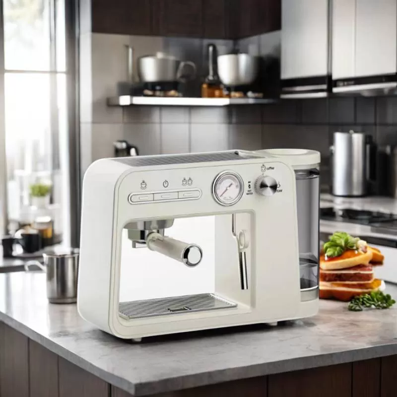 Electric Automatic Stainless Steel Illy Multifunctional Ese Pod Americano 2 in 1 Espresso Coffee Brewer Maker Machine