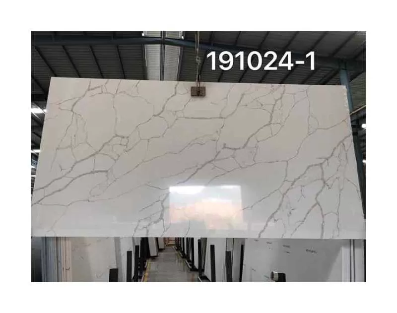 China Top Manufacturer Basin Sink Good Quality Artificial Calacatta Quartz Stone Slabs Quartz for Resin