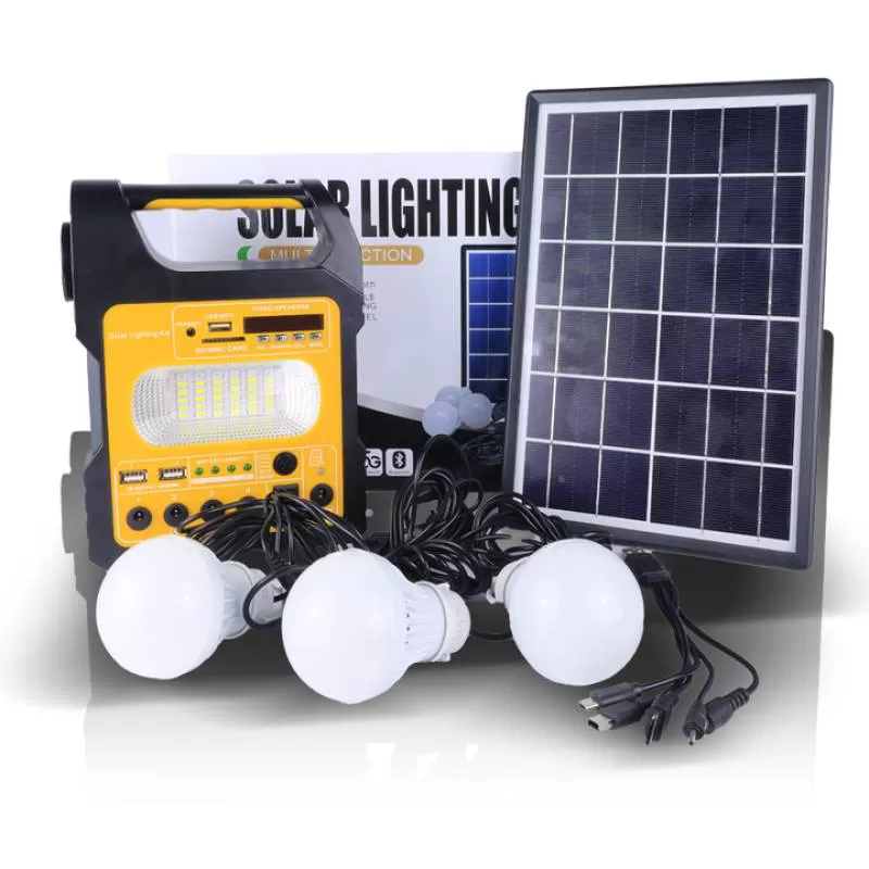 Multi-function Radio Dc Lithium Battery Mini Portable Home Solar Lighting Kits