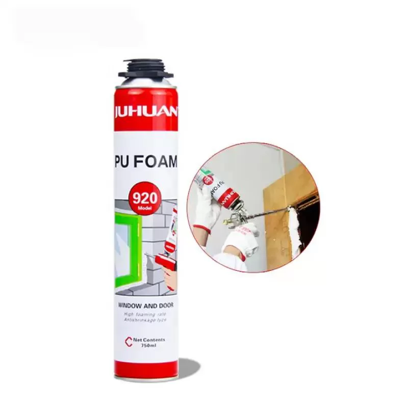 High Quality White PU Foam Gun Expanding Insulation Spray for Windows and Doors Frames Durable Adhesive and Sealant