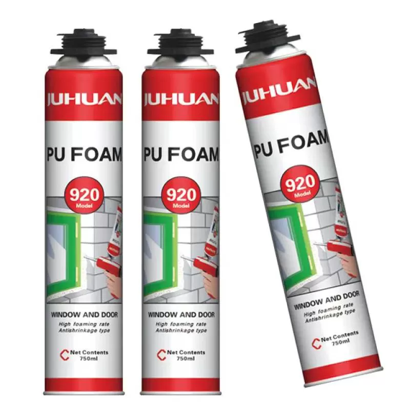 High-Density Polyurethane Adhesive Spray Insulation Multipurpose PU Foam for Concrete Construction Far Gap Filling