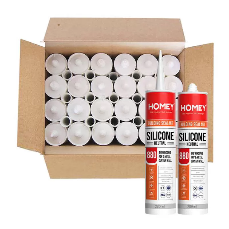 Mold Resistant 100ml Clear Silicone Sealant Non-Acidic Neutral Building Adhesive Leather Construction Swimming Pool Glass