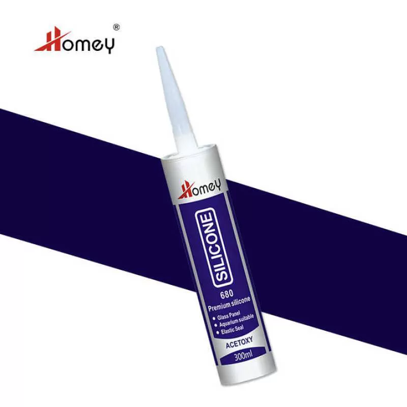 Homey High Grade 280ml One-Component Silicone Sealant Non-Toxic Resin Epoxy Glue Bonding Windows Doors Leather Seal Packing