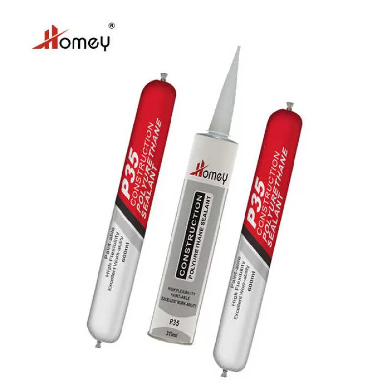 Homey Light Grey 600ml Sausage Joint Construction PU Sealant One Component on Sale Polyurethane Adhesive UV Cure