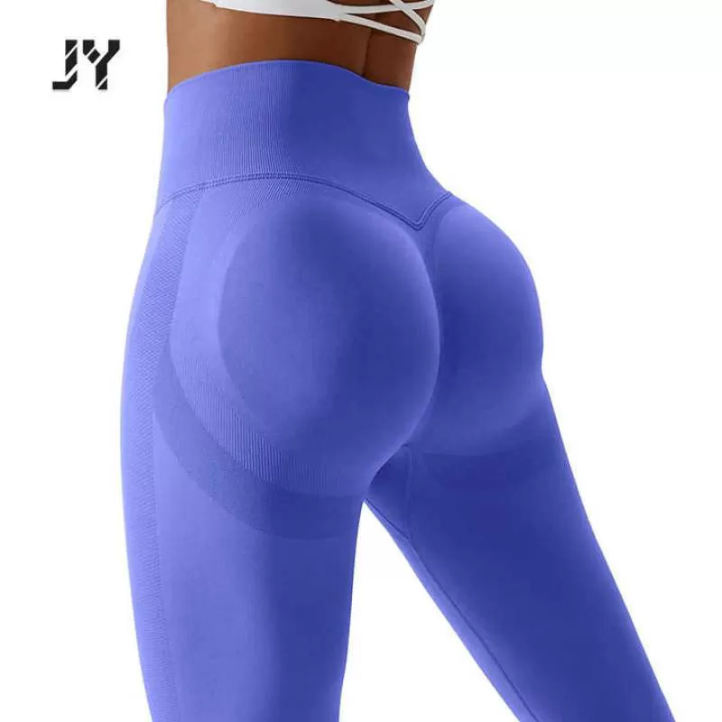 Joyyoung Wholesale Fitness Leggings High Waist Stretchy Compression Scrunch Seamless Gym Sports Yoga Pants for Women