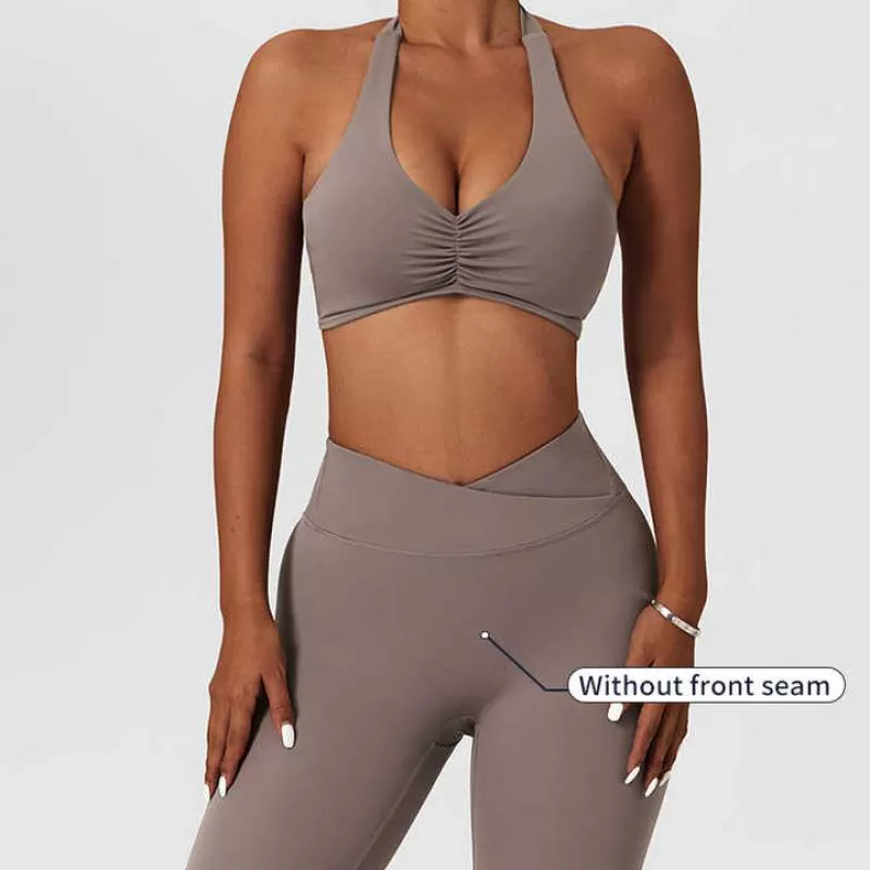 JoyYoung Sports Bra Leggings Sets Workout Fitness Wear Yoga Sets for Women
