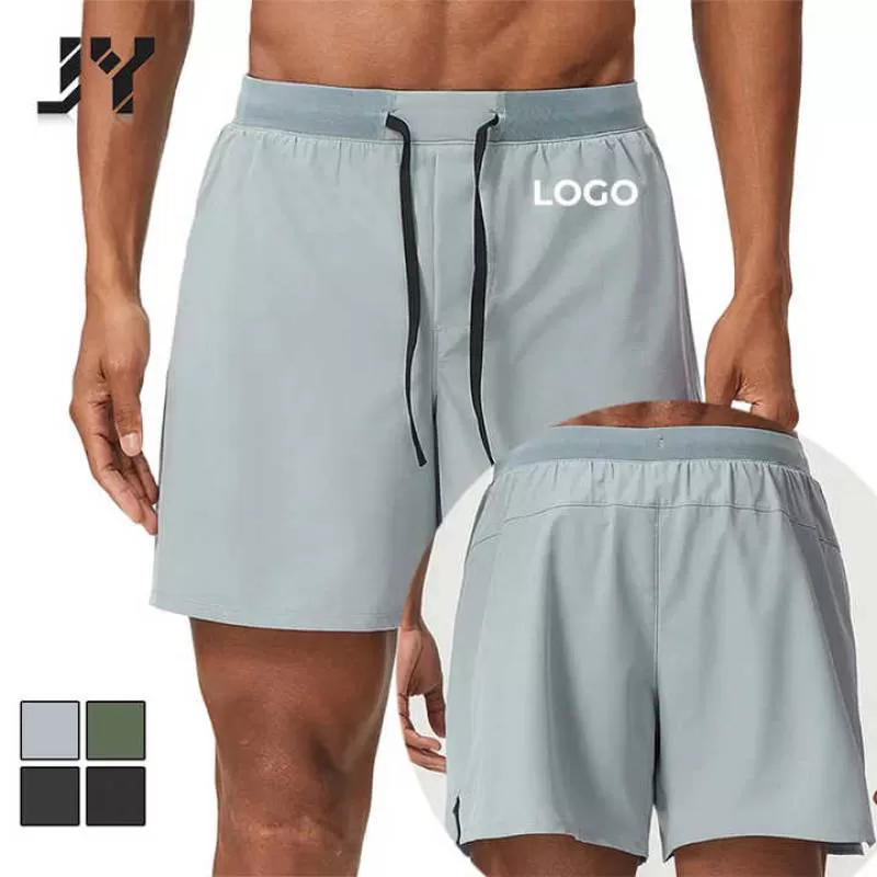 JY Customized Sports Running Quick-drying Breathable Shorts Double-layer Outdoor Sports Fitness Tennis Shorts Men