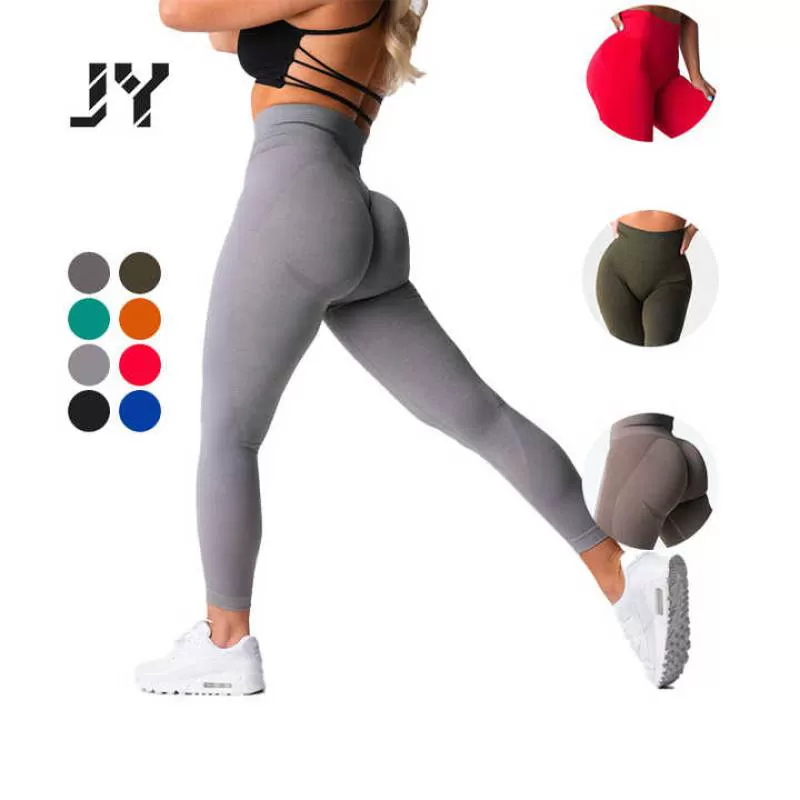 Joyyoung Sportswear Yoga Fitness Running Shorts Scrunch Butt Tummy Control Sport Gym Shorts Women High-waisted Tight Yoga Pants