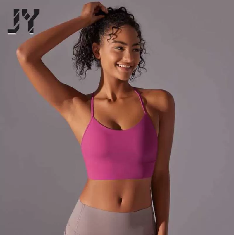 Joyyoung High Quality Double-Sided Brushed Skin-Friendly Racerback  Sports Bra for Women