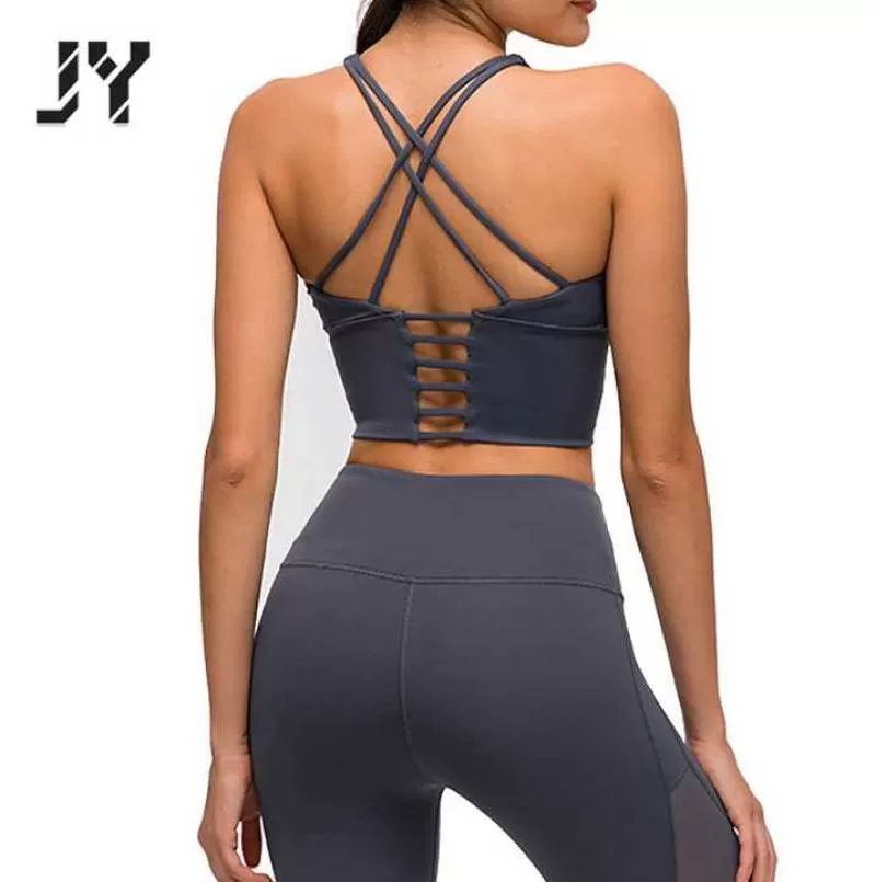 Joyyoung High Quality Breathable Hot Sexy Fitness Beauty Back Straps Mature  Women Leggings Yoga Bra Sports Bra for Women