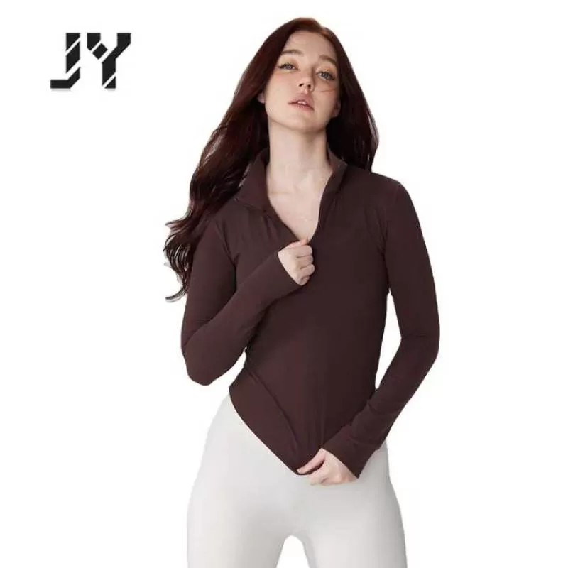Joyyoung Top Quality Breathable Half Zipper Sustainable Quick Dry  Fitness Sports Top Waist Yoga Tank Top Women  for Women 