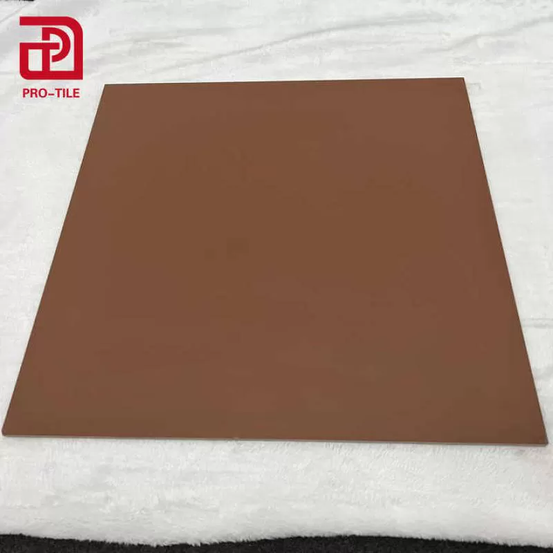 Pure Red Glossy Porcelain Tile