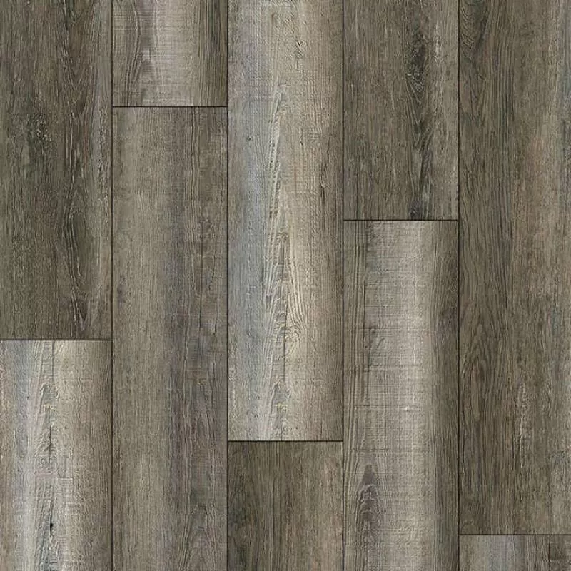 SPC Waterproof Flooring 3mm-7mm PVC Plank Dark Oak Wood Color Easy Click Installation for Living Room