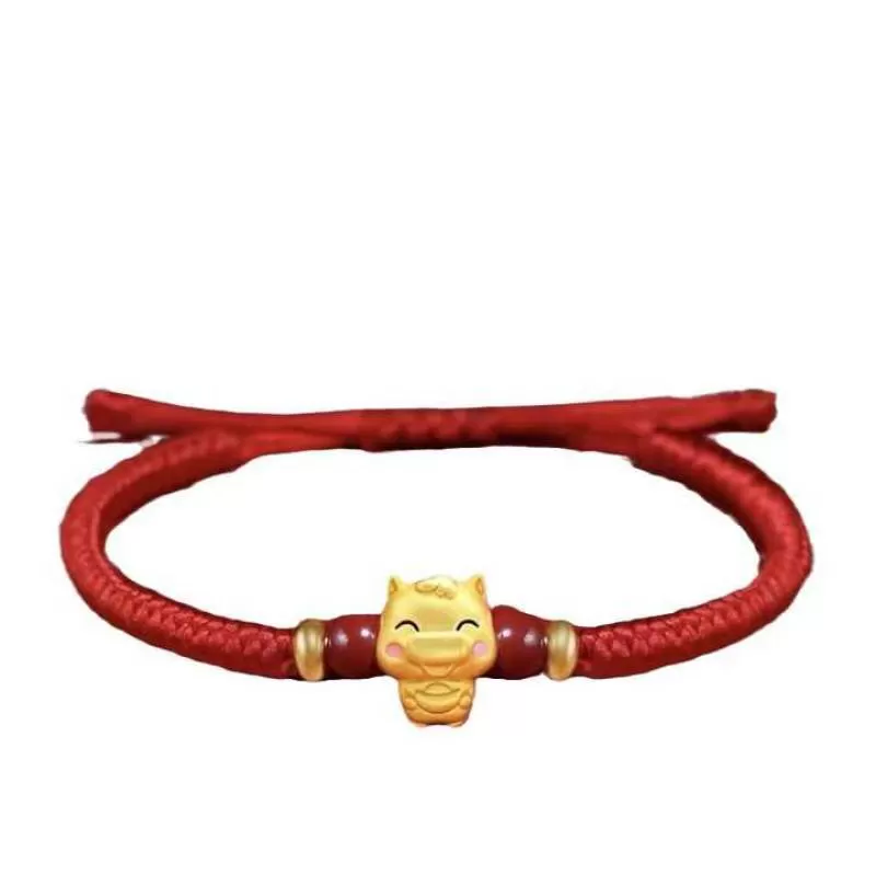 Chinese 12 Zodiac Animal Charm Bracelet for Women Adjustable Red Rope Bracelet Good Luck Symbol Jewelry