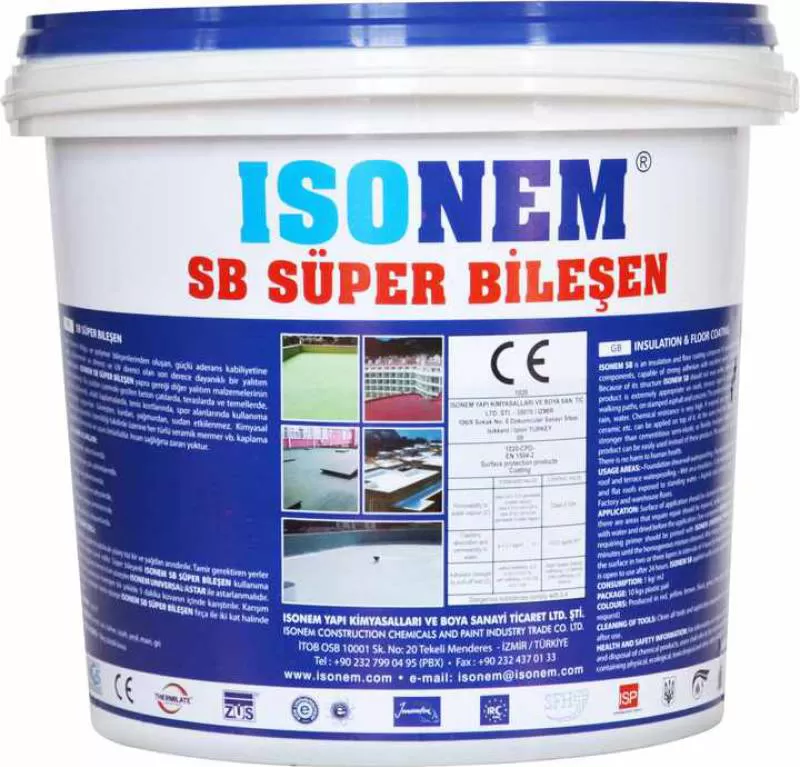 ISONEM SB READY to USE INSULATION and FLOOR COATING, ONE COMPONENT, READY to USE, MADE in TURKEY