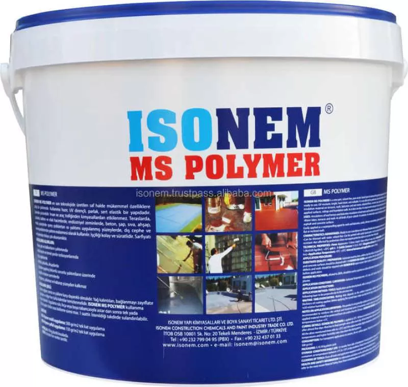 ISONEM High Quality MS Polymer Waterproofing Material for Industrial Roof Terraces Manufactured in Turkey