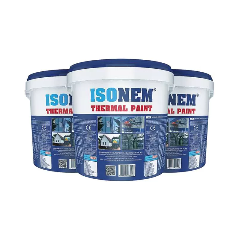 ISONEM Acrylic-Based Exterior Interior Walls Roof Heat Insulation Coating Reflective Thermal Paint Excellent Industrial Usage