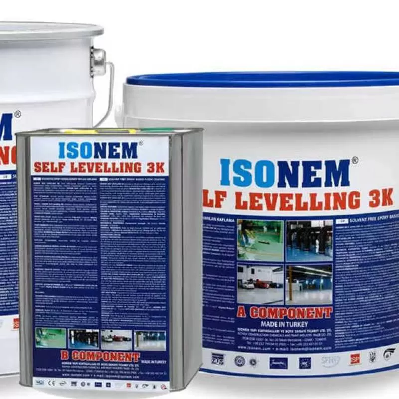ISONEM Self-Leveling 3K Epoxy Floor Coating Modern Design Solvent-Free for Factories Warehouses Garages Industrial Plants