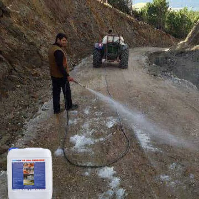 LIQUID SOIL STABILIZER and DUST CONTROL AGENT for ROADS, EROSION CONTROL AGENT, SOIL HARDENER